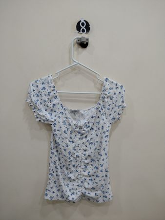 Faded Rose Floral Blouse