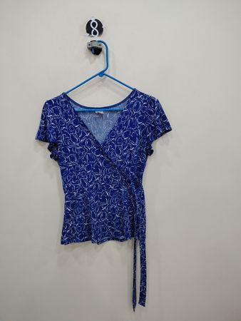 Kaileigh Blue Floral Top