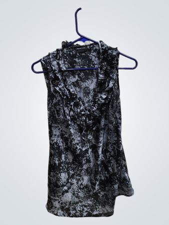 Black and White Floral Dress