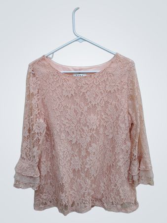 Pink Lace Blouse