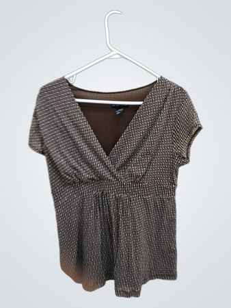 Brown Patterned Top