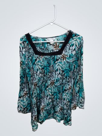 Christopher & Banks Floral Blouse