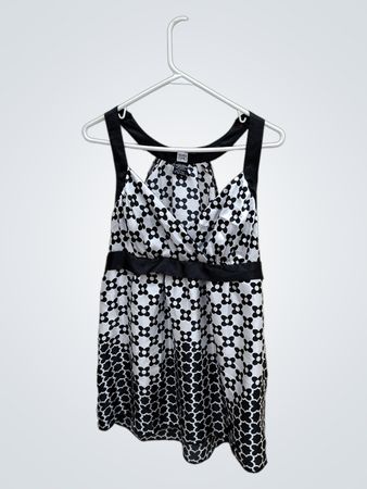 studio 1940 Black and White Floral Dress