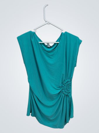 Teal Short Sleeve Top
