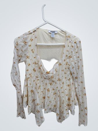 Women's Floral Peplum Top