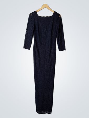Long Black Lace Dress