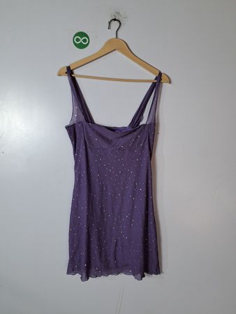 Purple Dress with Glitter Dots