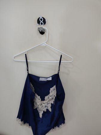 Jaclyn Smith Studio Intimates Blue Lace Camisole