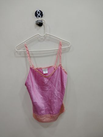 Pink Satin Sleepwear Top