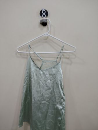 Unbranded Light Green Satin Cami Top