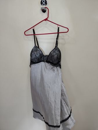 Grey and Black Chemise