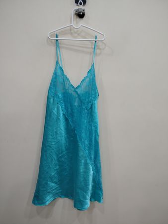 Teal Spaghetti Strap Dress