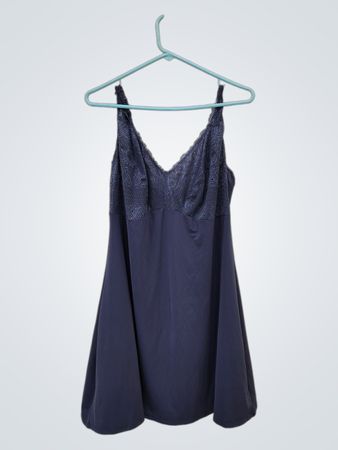 Blue Lace Trim Camisole