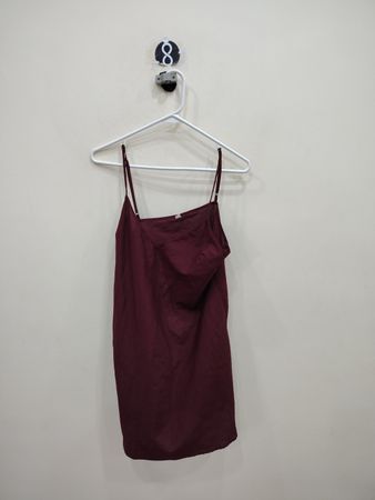 Maroon Spaghetti Strap Dress