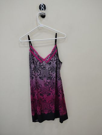 GEORGE Purple and Black Lace Camisole
