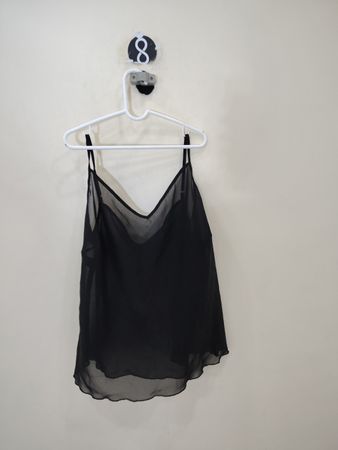 Black Sheer Top