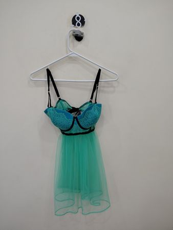 Teal Lace Dress