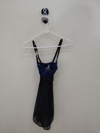 Adore Me Blue Lace Babydoll Chemise