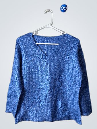 Blue Knit Sweater