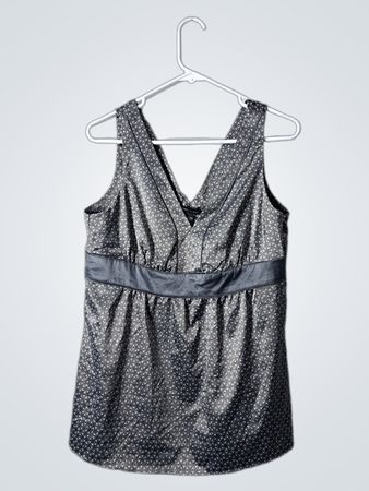 Gray Polka Dot Blouse