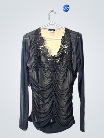 Venus Black Lace Top