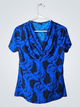 Rafaella Blue Printed Top
