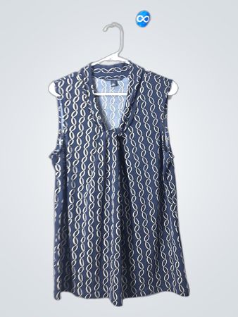 Banana Republic Sleeveless Chain Print Top