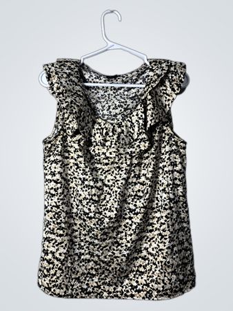Ann Taylor Sleeveless Ruffle Top