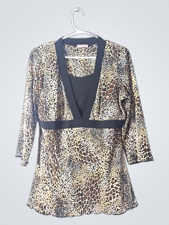 Voli Leopard Print Blouse