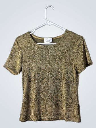 Wallis Gold Patterned Top