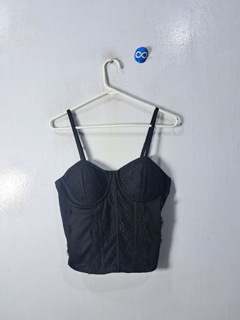 No Boundaries Black Corset Top