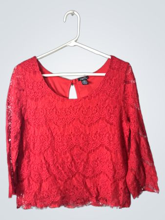 Rue21 Red Lace Top