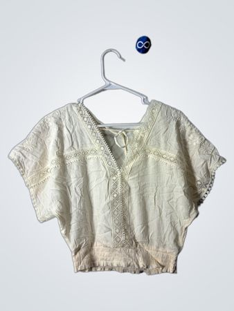 SELF♥E White Cropped Blouse