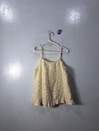 Doe & Rae Pale Yellow Cami Top