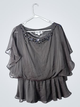 J.R. Nites Gray Blouse