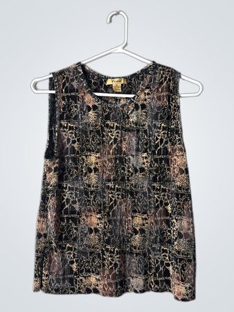 Pillz Animal Print Sleeveless Top