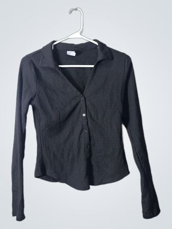 No Boundaries Black Button Down Shirt