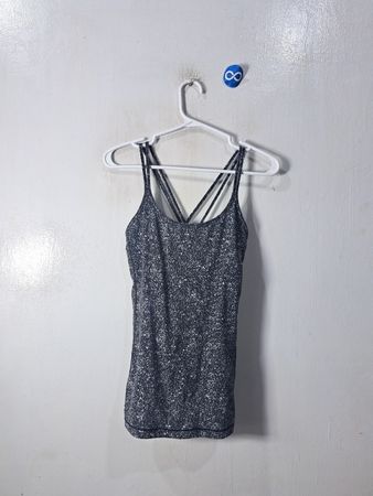 Gray Glittery Tank Top