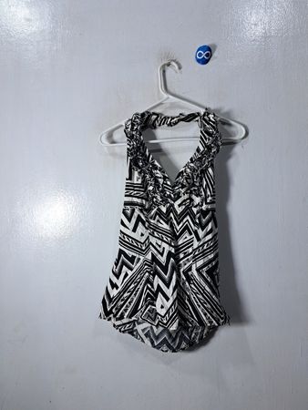 HEARTSOUL Black and White Patterned Top