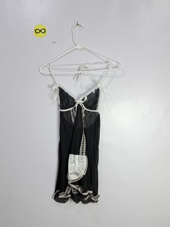Black Lace Trim Chemise
