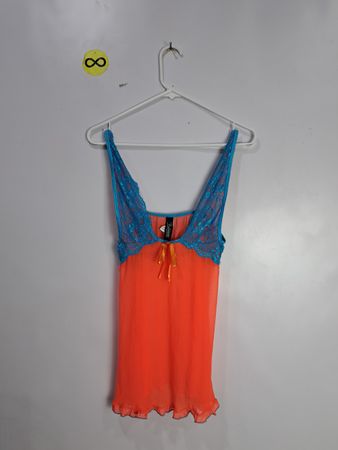 Orange and Blue Lace Camisole