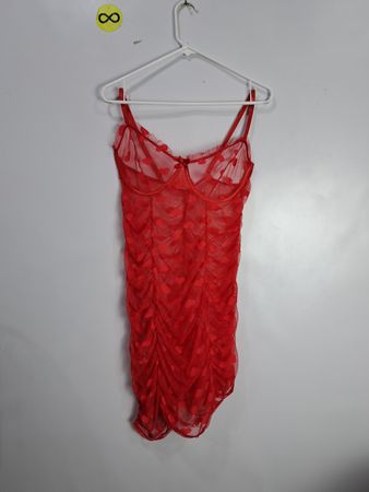 Red Sheer Dress