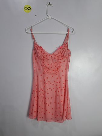 Pink Heart Patterned Camisole