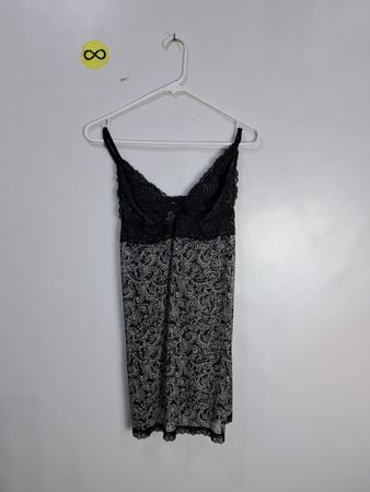 Black and White Lace Camisole