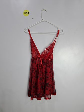 Red Floral Chemise