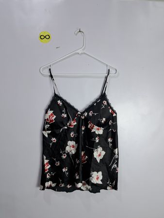 Black Floral Camisole