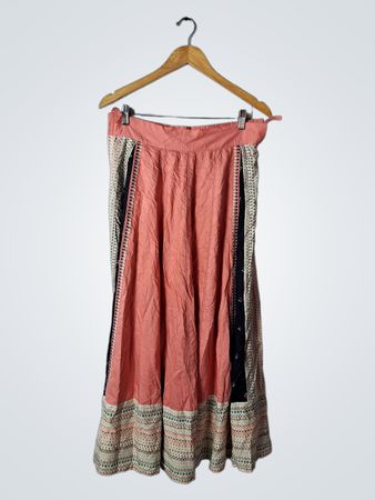 W for Woman Coral Midi Skirt