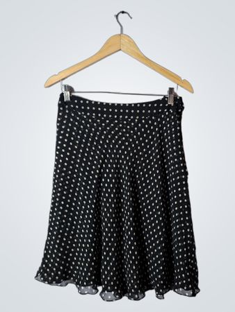 Anne Klein Polka Dot Silk Skirt