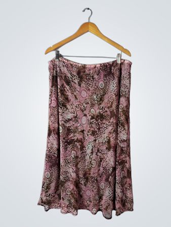Pink Paisley Skirt