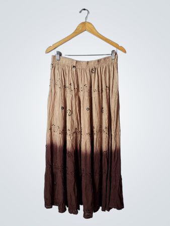 Brown and Beige Ombre Skirt